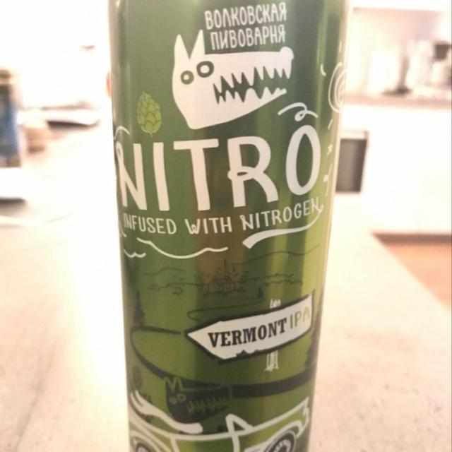Nitro Vermont IPA 5.9%, Volkovskaya Pivovarnya / Wolf's Brewery / Волковская Пивоварня, Russia