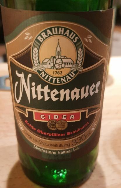 Nittenauer Cider 5.7%, Brauhaus Nittenau, Germany