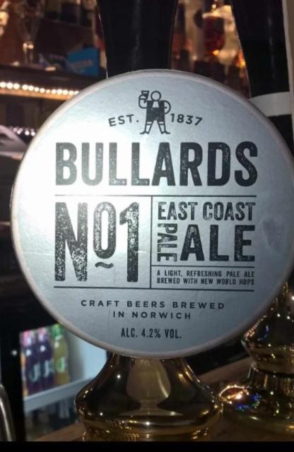 No. 1 East Coast Pale Ale 4.2%, Bullards, England