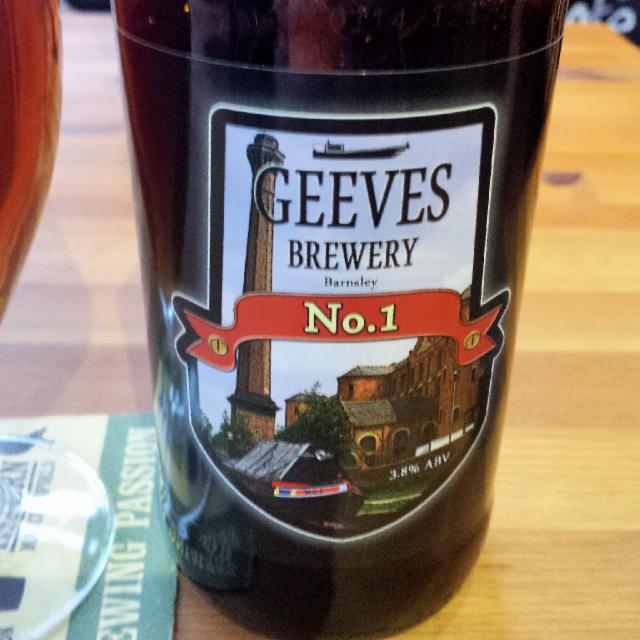 No.1 3.8%, Geeves Brewery Ltd, England