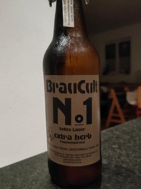 №1 Helles Lager Extra Herb 5.0%, BrauCult, Germany
