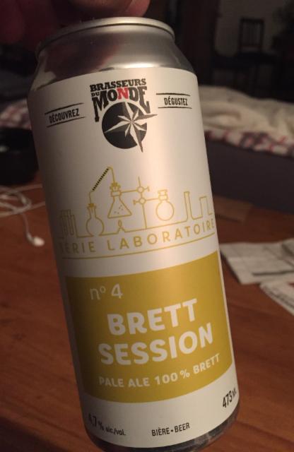 No 4 Brett session 4.7%, Brasseurs du Monde / Le Picoleur, Canada