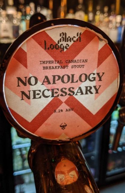 No Apology Necessary 9.2%, Black Lodge Brewing, England