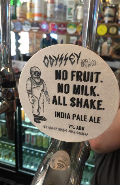 No Fruit. No Milk. All Shake 7.0%, Odyssey Brew Co, England