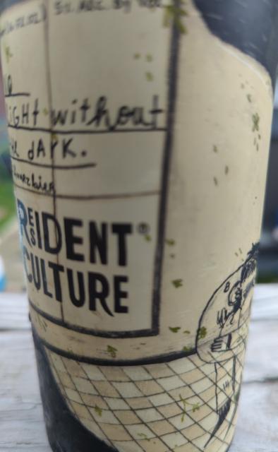 No light without the dark 5.0%, Resident Culture Brewing Company, United States