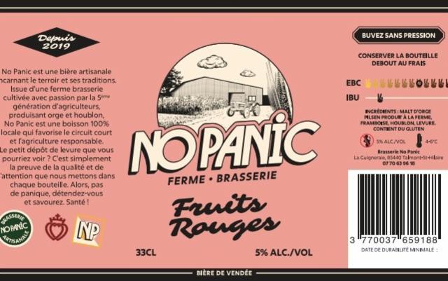 No Panic Fruits Rouges 6.0%, No Panic, France
