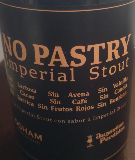 No Pastry Imperial Stout 10.2%, Cerveza OGHAM, Argentina
