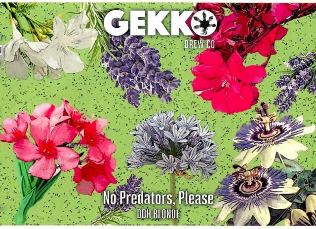No Predators, Please 4.3%, Gekko Beers - Gekko Brewing Company, France