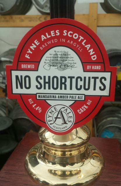 No Shortcuts 4.4%, Fyne Ales, Scotland