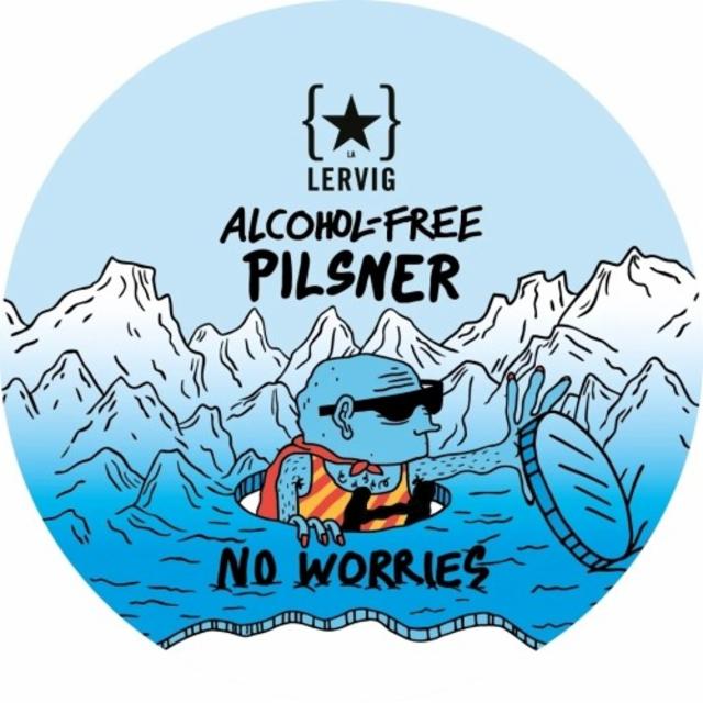 No Worries Pilsner 0.5%, Lervig Aktiebryggeri, Norway