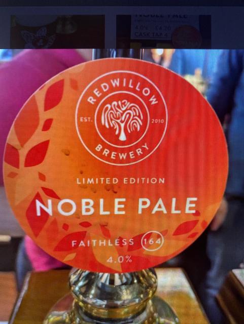 Noble Pale - Faithless 164 4.0%, RedWillow Brewery, England