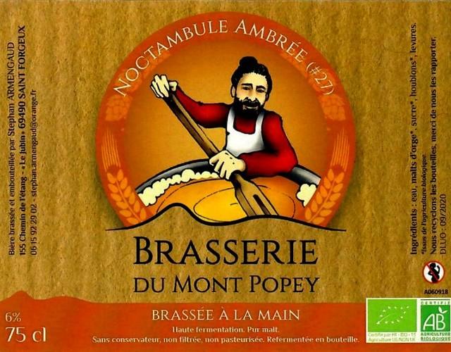 Noctambule Ambrée, Brasserie Du Mont Popey
