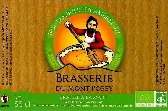 Noctambule IPA Ambrée, Brasserie Du Mont Popey