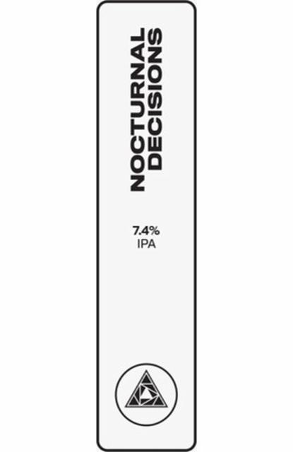 nocturnal decisions 7.4%, Glasshouse Beer Co., England
