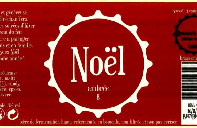 Noël Ambrée 8.0%, Brasserie De Mai, France