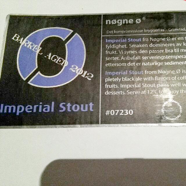 Imperial Stout Barrel Aged (2012) 9.0%, Nøgne Ø, Norway