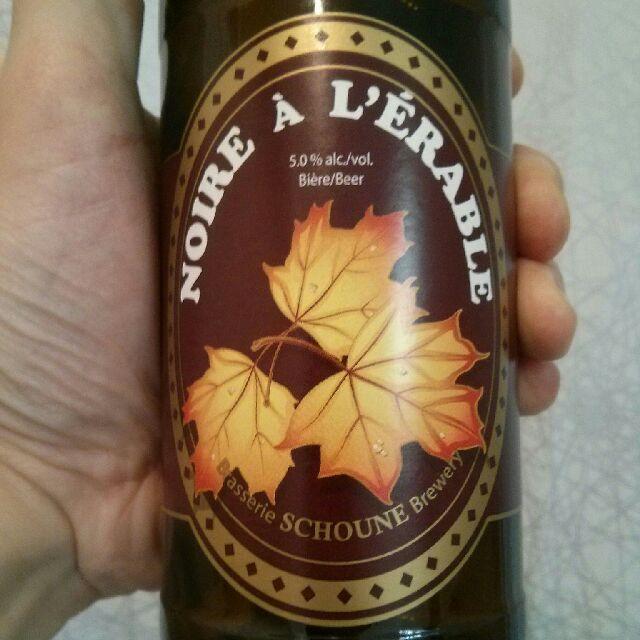 Noire à L'érable 5.0%, Ferme Brasserie Schoune, Canada