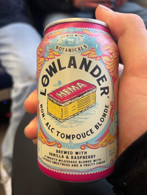 Non- alc tompouche blonde 0.3%, Lowlander Botanical Beer, Netherlands