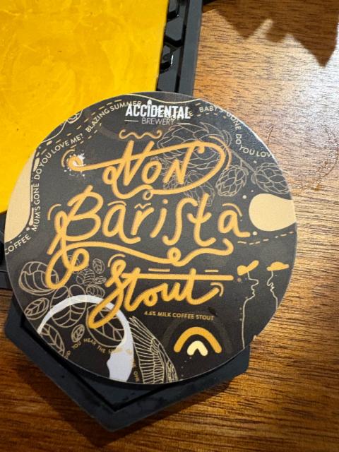 Non Barista Stout, Accidental brewery