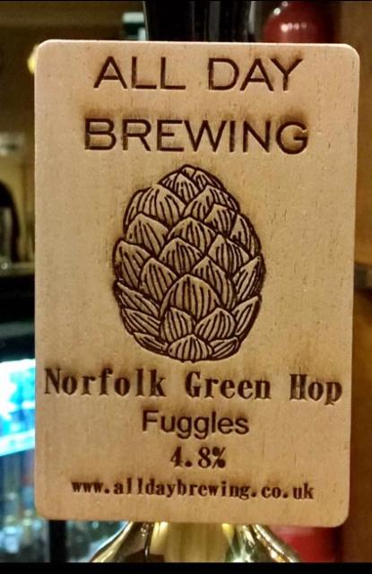 Norfolk Green Hop Fuggles 4.8%, All Day Brewing Company, England