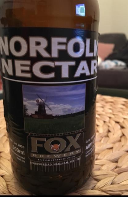 Norfolk Nectar 4.3%, Fox Brewery, England