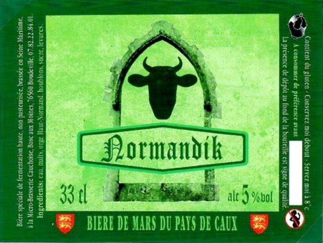 Normandik 5.0%, Brasserie Cauchoise [Closed], France