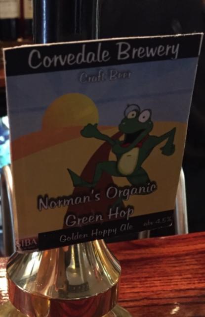 Norman's Organic Green Hop 4.5%, Corvedale Brewery, England