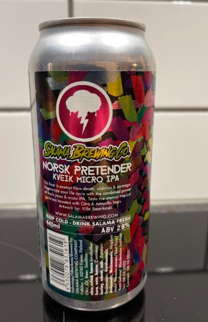 Norsk Pretender 2.8%, Salama Brewing Company, Finland