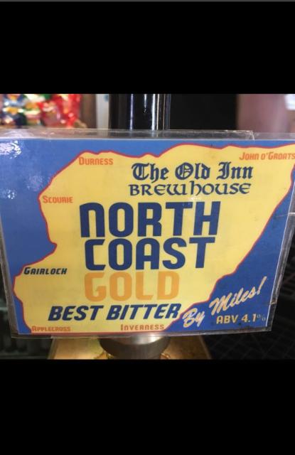 North Coast Gold 4.1%, The Old Inn Brewhouse, Scotland