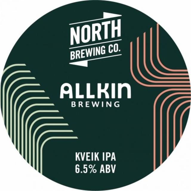 North X Allkin Kveik IPA 6.5%, North Brewing Co., England