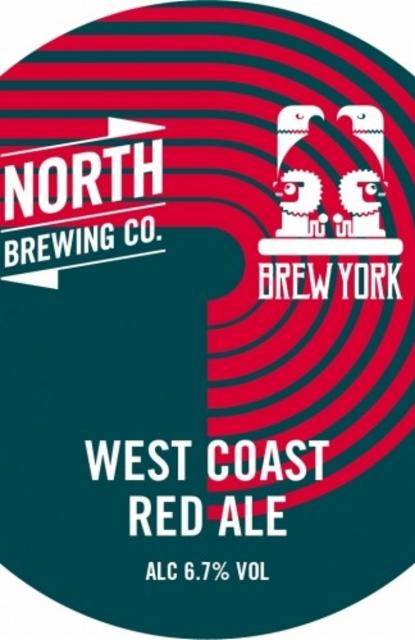 North X Brew York West Coast Red Ale 6.7%, North Brewing Co., England