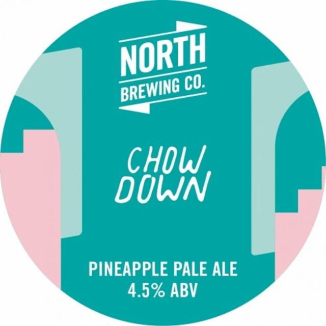 North X Chow Down Pineapple Pale Ale 4.5%, North Brewing Co., England