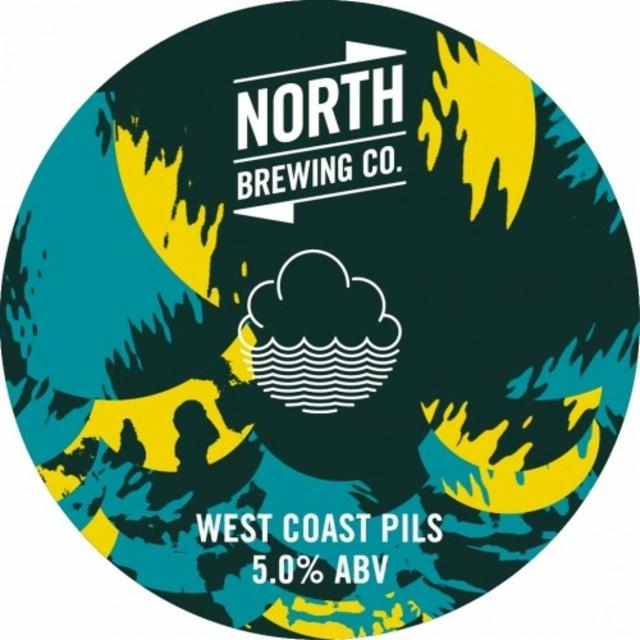 North X Cloudwater West Coast Pils 5.0%, North Brewing Co., England