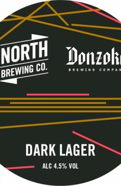 North X Donzoko Dark Lager 4.5%, North Brewing Co., England