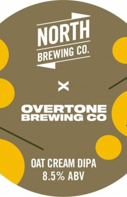 North X Overtone Oat Cream DIPA 8.5%, North Brewing Co., England