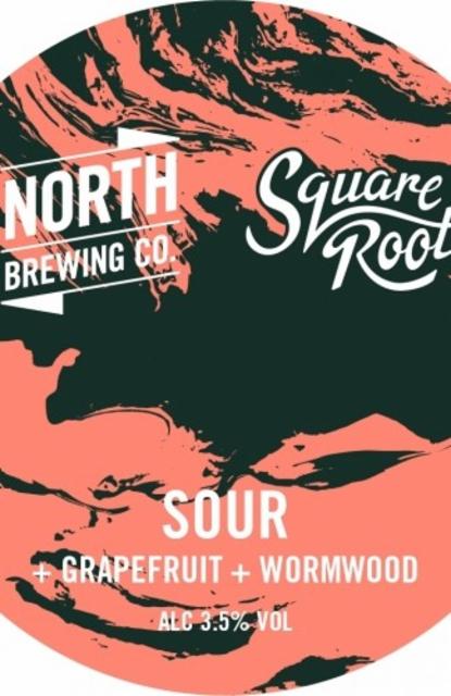 North X Square Root Sour Grapefruit Wormwood 3.5%, North Brewing Co., England