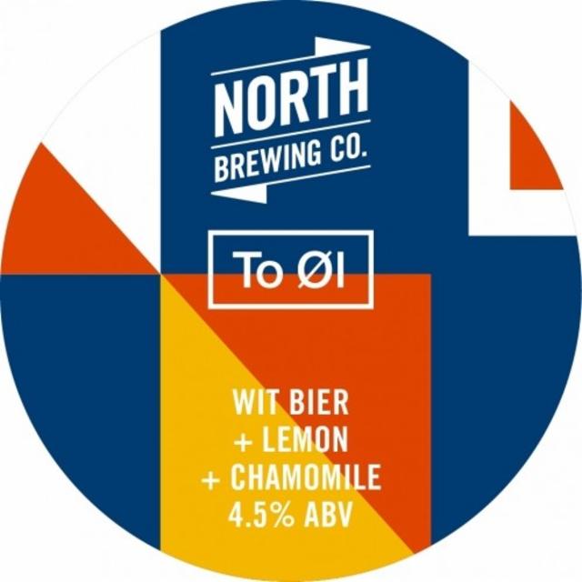 North X To Øl Wit Bier + Lemon + Chamomile 6.6%, North Brewing Co., England