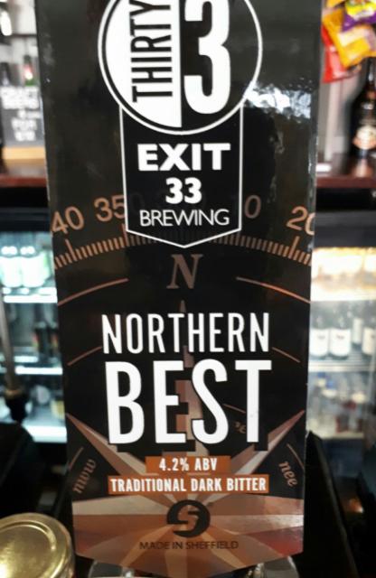 Northern Best 4.2%, Exit 33 Brewing, England