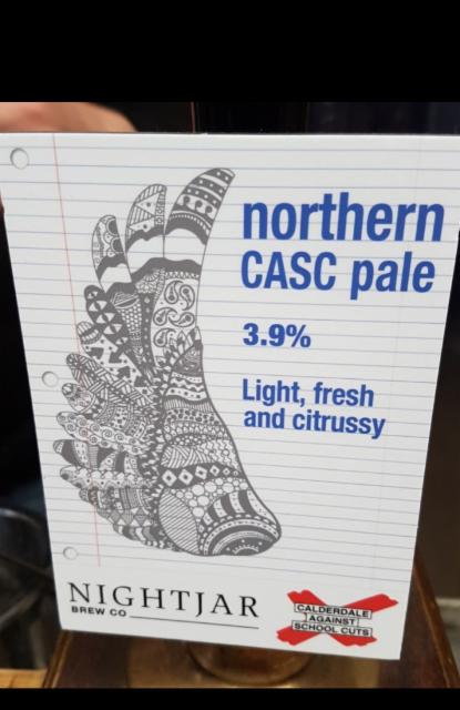 Northern CASC Pale 3.9%, Nightjar Brew, England
