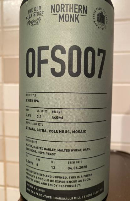 OFS007 7.4%, Northern Monk Brew Co., England