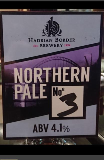 Northern Pale No.3 4.1%, The Hadrian Border Brewing Co, England