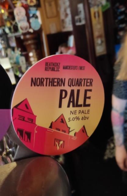 Northern Quarter Pale 5.0%, Beatnikz Republic Brewing Co., England