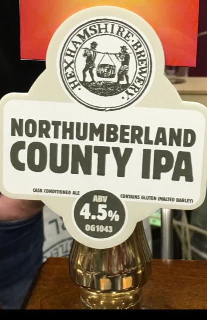 Northumberland County IPA 4.5%, Hexhamshire Brewery, England