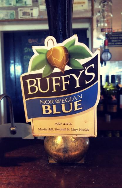 Norwegian Blue 4.9%, Buffy's Brewery, England