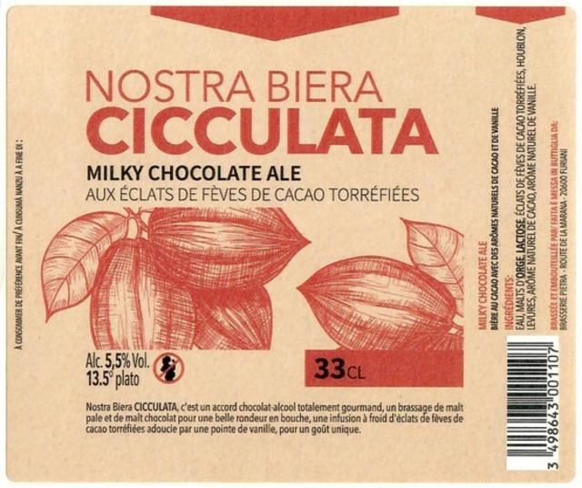 Nostra Biera Cicculata 5.5%, Brasserie Pietra, France