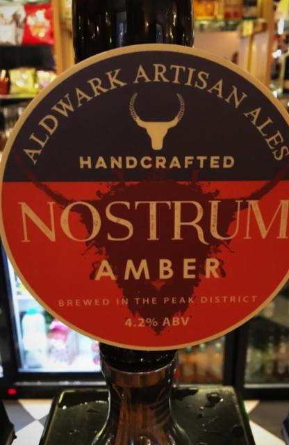 Nostrum Amber 4.2%, Aldwark Artisan Ales, England