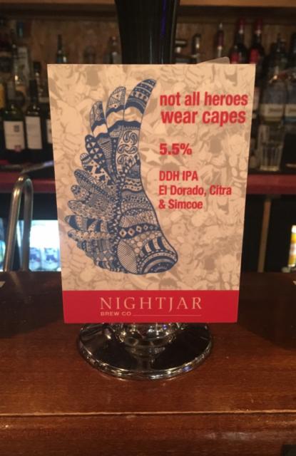 Not All Heroes Wear Capes 5.5%, Nightjar Brew, England