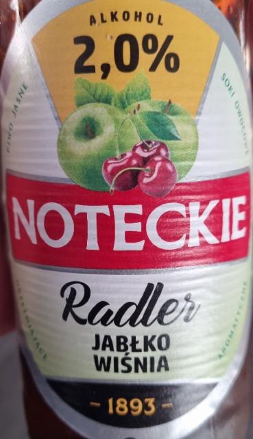 Noteckie Radler Jablko Wisnia 2.0%, Browar Czarnkow, Poland