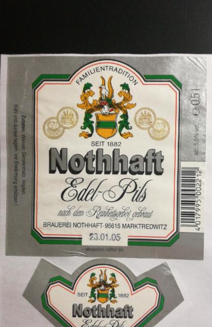 Nothhaft Edel Pils, Brauerei Nothhaft