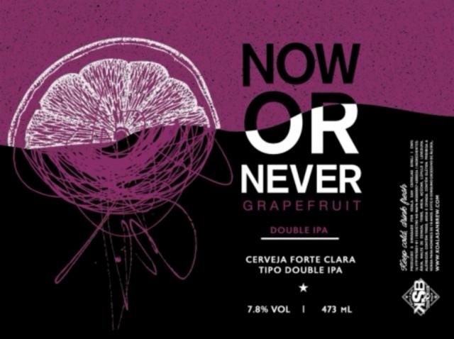 Now or Never Grapefruit 7.8%, Koala San Brew, Brazil
